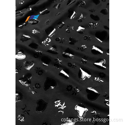 100% Polyester Nida Furshan Marvijet Satin Foil Fabric